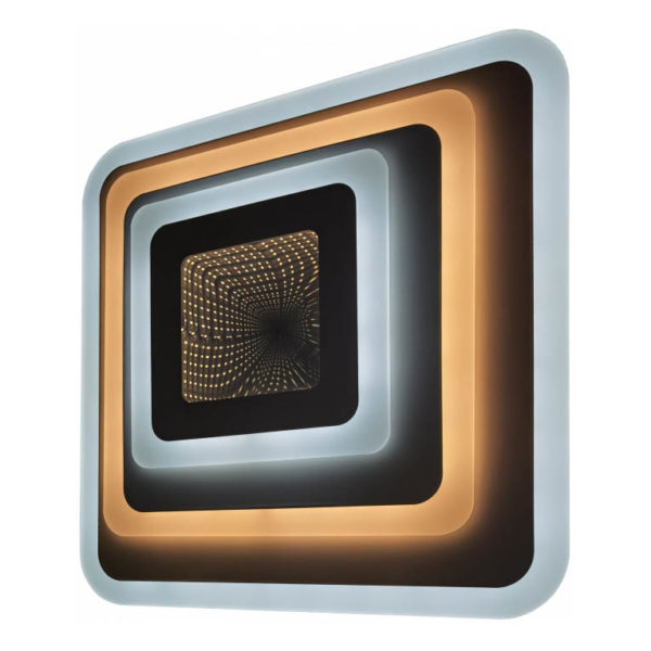 LED stropné svietidlo Design Nansy 3D, 112W, RF ovládanie, 7840lm