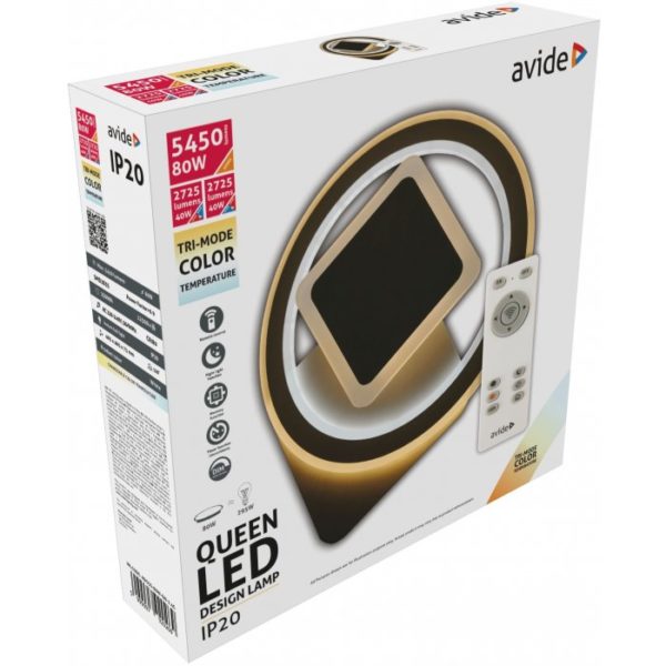 LED stropné svietidlo Design Queen, 80W, RF ovládanie, 5450lm - Image 2