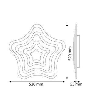 LED stropné svietidlo Design Sheron, 90W, RF ovládanie, 6150lm – Obrázok 3