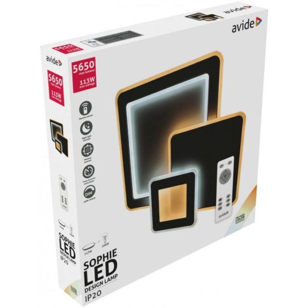 LED stropné svietidlo Design Sophie, 113W, RF ovládanie, 5650lm - Image 2