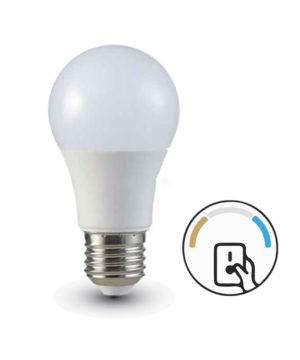 LED žiarovka so zmenou farby - E27, 9W, Teplá - Denná - Studená biela, 806lm