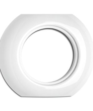 Porcelánový rámček okrúhly viac-násobný stredový, biely porcelán