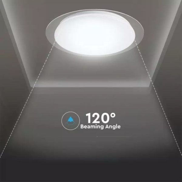 LED stropné kruhové svietidlo 60W, Stmievateľné, 3 farby, diaľkové ovládanie, 4200lm, 46cm, Stary - Image 6