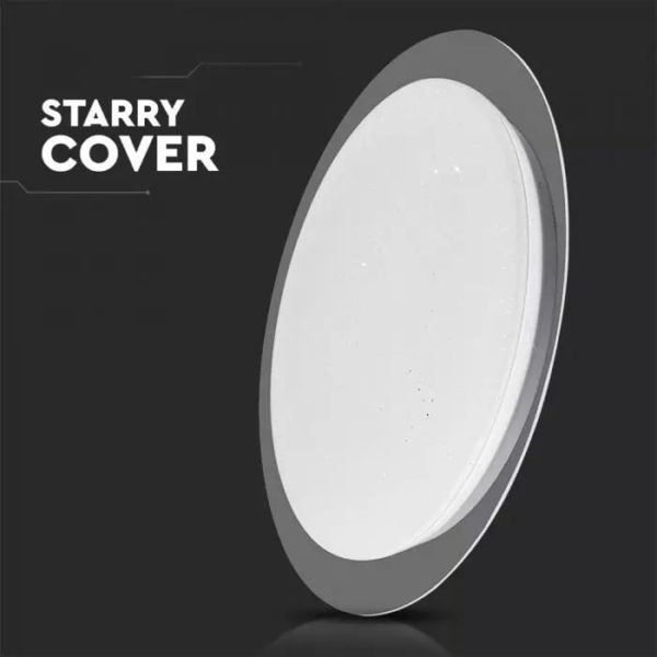 LED stropné kruhové svietidlo 60W, Stmievateľné, 3 farby, diaľkové ovládanie, 4200lm, 46cm, Stary - Image 3