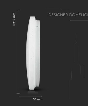 LED kruhové stropné svietidlo 18W, 1080lm, 3 v 1 - Možnosť zmeny teploty farby, 31cm, Stary – Obrázok 6