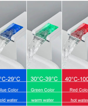 Vysoká čierna batéria s LED podsvieteným vodopádom vody