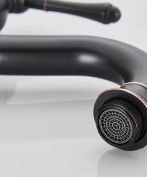 Vysoká vintage vodovodná batéria - matná čierna