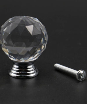 Rúčka na nábytok SPHERE DIAMAND, strieborná farba, 30mm