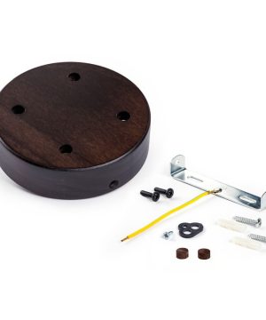 Alternative view of Drevená stropná rozeta pre 4 svietidlá, wenge farba