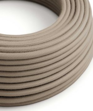 Textilný kábel bavlnený v Dove farbe, 2 x 0.75mm, 1 meter