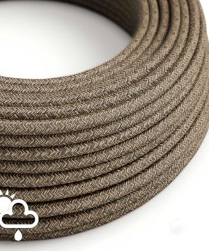 Kábel do exteriéru so vzorom, Marrone, 2 x 1mm, 1 meter