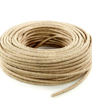 Kábel dvojžilový v podobe lana, juta, 2 x 0.75mm, 1 meter