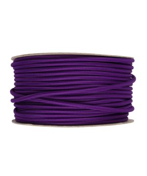 Textilný kábel vo fialovej farbe, umelý hodváb, 2 x 0.75mm, 1 meter