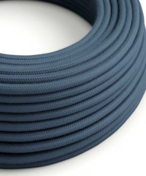 Textilný kábel bavlnený v Kamennej šedej farbe, bavlna, 3 x 0.75mm, 1 meter