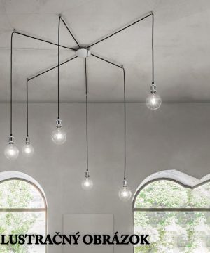 Alternative view of Rozbočovacia magnetická stropná rozeta pre 6 svietidiel v medenej farbe | Ideal Lux