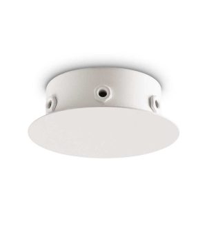 Rozbočovacia magnetická stropná rozeta pre 6 svietidiel v bielej farbe | Ideal Lux