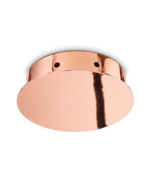 Rozbočovacia magnetická stropná rozeta pre 8 svietidiel v medenej farbe | Ideal Lux