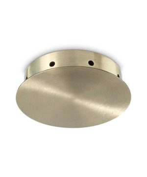 Rozbočovacia magnetická stropná rozeta pre 8 svietidiel v mosádznej farbe | Ideal Lux