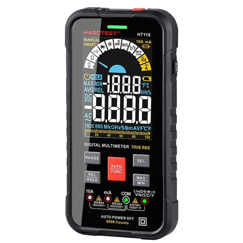 Digitálny univerzálny multimeter Habotest HT116 True RMS, NCV – Obrázok 4