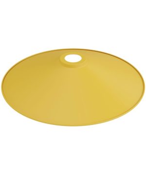 Alternative view of Kovové tienidlo v horčicovo žltej farbe, priemer 30cm