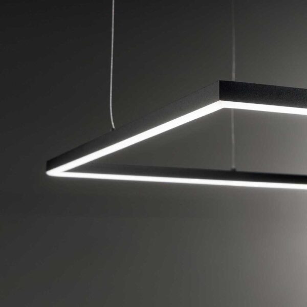 Luster LED ORACLE SLIM SP D50 SQUARE, 3000k, 3050lm, čierna farba | Ideal Lux - Image 2