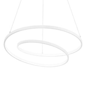 Moderný LED Stmievateľný luster OZ SP D80 v bielej farbe | Ideal Lux
