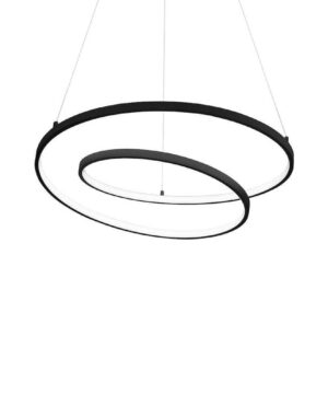 Moderný LED Stmievateľný luster OZ SP D60 v čiernej farbe | Ideal Lux