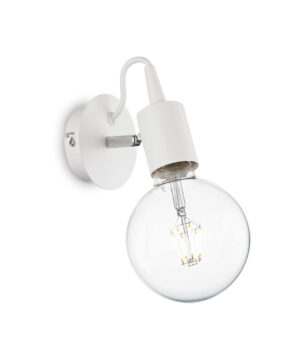 Svietidlo nástenné EDISON AP1 v bielej farbe | Ideal Lux