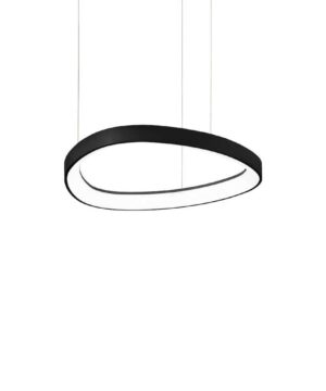 Závesný oválny luster GEMINI SP D42 v čiernej farbe | Ideal Lux