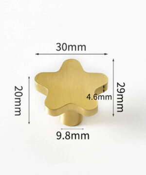 Úchyt na nábytok - zlatá detská hviezdička