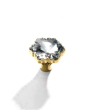 Úchytka na nábytok v tvare snehovej vločky / kvetiny . 40 mm