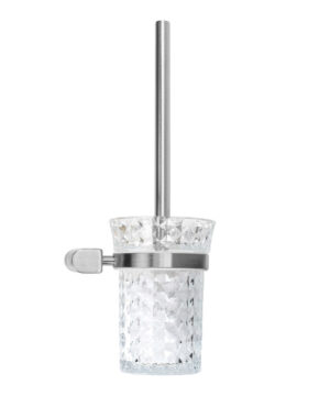 Alternative view of Elegantný držiak na WC kefu v brúsenej niklovej farbe