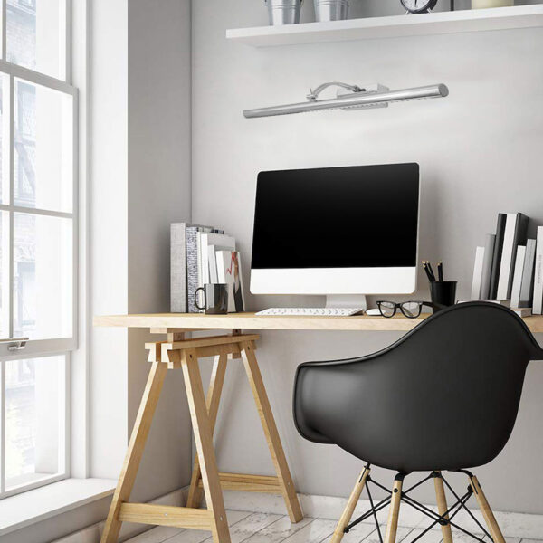 LED svietidlo nástenné  do kúpeľne v chrómovej farbe, 55cm, 7W - Image 5