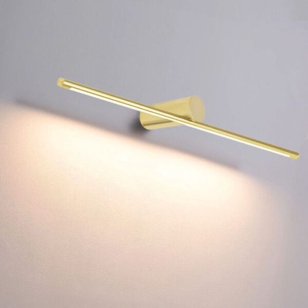 Moderné nástenné LED svietidlo v zlatej farbe, 40cm, 6W - Image 3