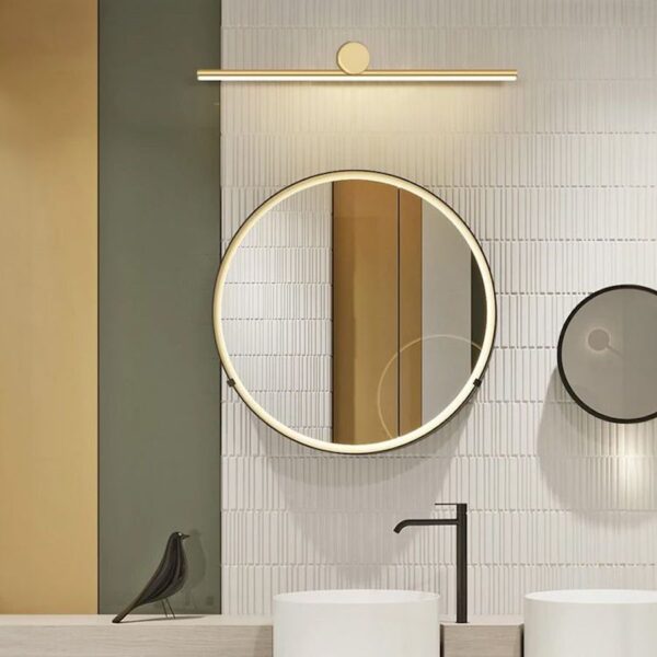 Moderné nástenné LED svietidlo v zlatej farbe, 40cm, 6W - Image 6