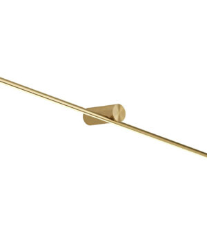 Moderné nástenné LED svietidlo v brúsenej zlatej farbe, 80cm, 13W