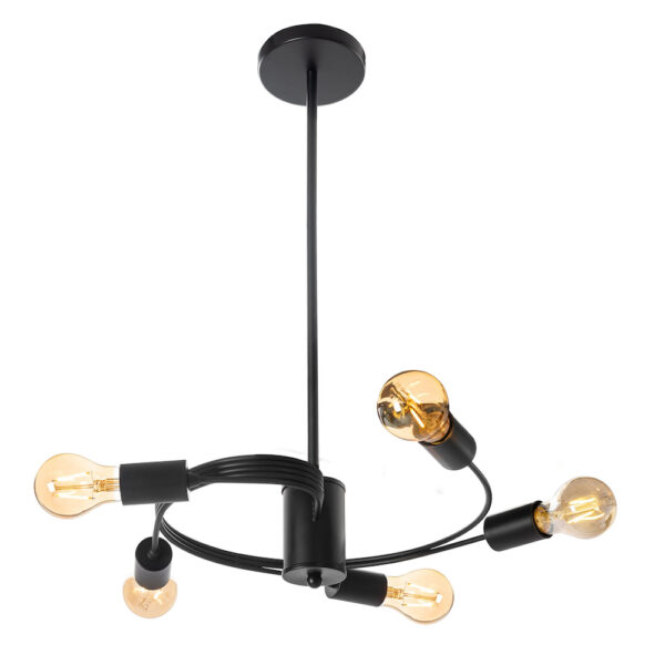 Stropné svietidlo LOFT s piatimi päticami E27