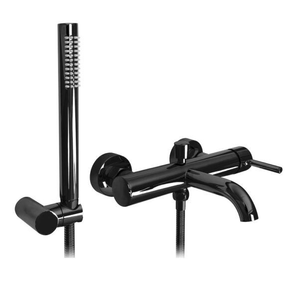 Kúpeľňová vaňová batéria v metalickej čiernej farbe - Image 2