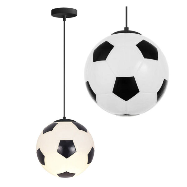 Detské sklenené svietidlo v tvare futbalovej lopty - Image 2