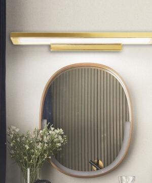 Nástenné kúpeľňové svietidlo v zlatej farbe, 60cm, 12W – Obrázok 5