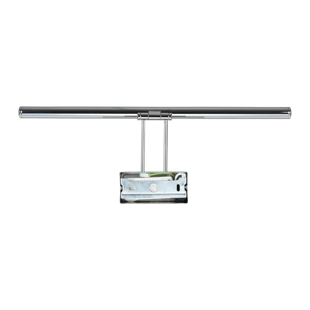 LED 8W svietidlo nástenné v chrómovej farbe, 600lm, Teplá biela – Obrázok 7