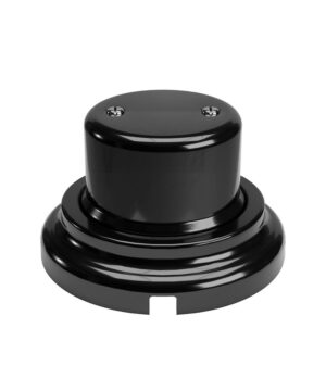 Nástenná spojovacia krabica pre povrchovú montáž + podstavec z čierneho porcelánu