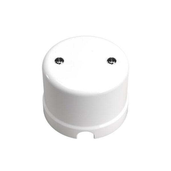 Nástenná spojovacia krabica pre povrchovú montáž z bieleho porcelánu