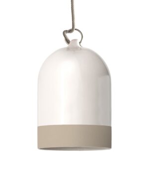 Dvojfarebné keramické tienidlo Campana Mini XS, dove farba