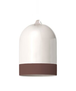 Alternative view of Dvojfarebné keramické tienidlo Campana Mini XS, hnedá farba