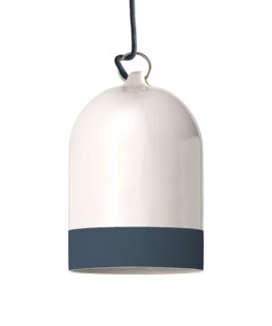 Dvojfarebné keramické tienidlo Campana Mini XS, petrolejová farba