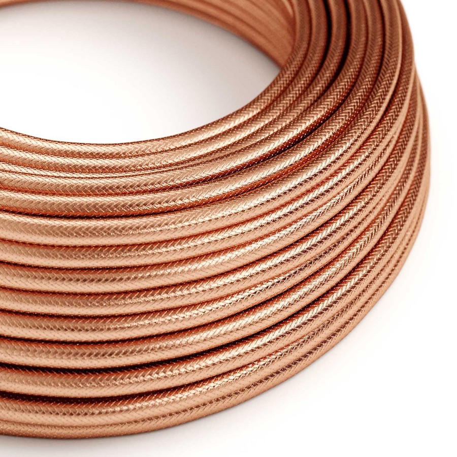 Elektrický kábel potiahnutý červenou medenou vrstvou, 3 x 0.75mm, 1 meter