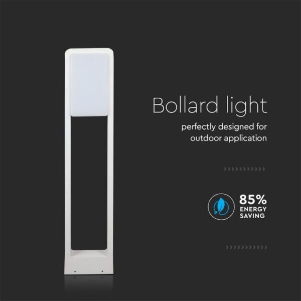 LED záhradné stĺpikové svietidlo s čipom Samsung , IP65, 80cm, 3000K, 650lm, biela farba - Image 3