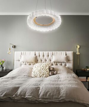 Alternative view of LED závesná lampa Gold Glamour 40 cm