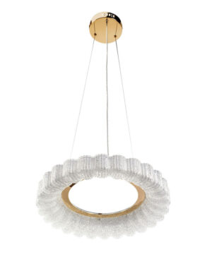 LED závesná lampa Gold Glamour 40 cm